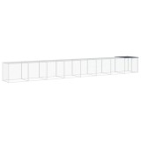 Cumpara ieftin Cotet pui cu acoperis, antracit, 803x98x90 cm, otel galvanizat
