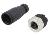 Mufă M12 4-PIN Mamă pe Cablu Drept DeviceNet CANopen