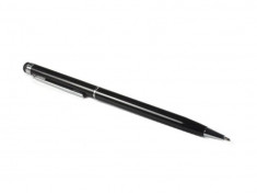 Stylus negru de precizie cu Pix incorporat - touch screen capacitiv foto