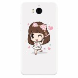 Husa silicon pentru Huawei Y5 2017, Happy Girl