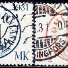 B1535 - Finlanda 1931 - Aniversari 2v.stampilat,serie completa