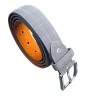 Curea pentru barbati SoBo LEATHER, gri, XXL 112-122 cm - OUTLET