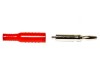 Mufă Banană 4mm 15A Roșie Nichelată