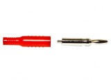 Mufă Banană 4mm 15A Roșie Nichelată
