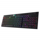 Tastatura gaming mecanica wireless Redragon Horus, iluminare RGB, switch-uri rosii, Bluetooth (Negru)