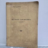 Revista romana de criminologie/ Stilul Criminal nr1/1942 - V.V. Stanciu