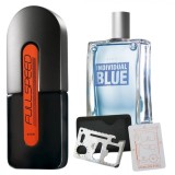 Set apa de toaleta Full Speed pentru El 75 ml, apa de toaleta Individual Blue 100 ml, card multifunctional de supravietuire, otel inoxidabil