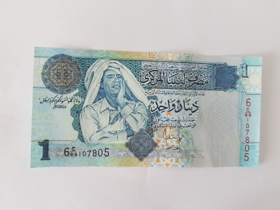 Libia 1 Dinar 2004 Noua foto