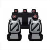 Set Huse Scaune Universale Nero Gri Personalizate cu Fiat
