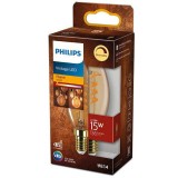 Bec LED vintage (decorativ) Classic Gold Candle B35, EyeComfort, E14, 2.5W (15W), 136 lm, lumina calda (1800K), dimabil, Philips