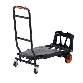 Carucior marfa 2 in 1, Capacitate max 136 kg, Greutate 8.8 Kg, Aluminiu, Pliabil, Negru foto