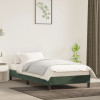 VidaXL Cadru de pat, verde &icirc;nchis, 90x190 cm, catifea