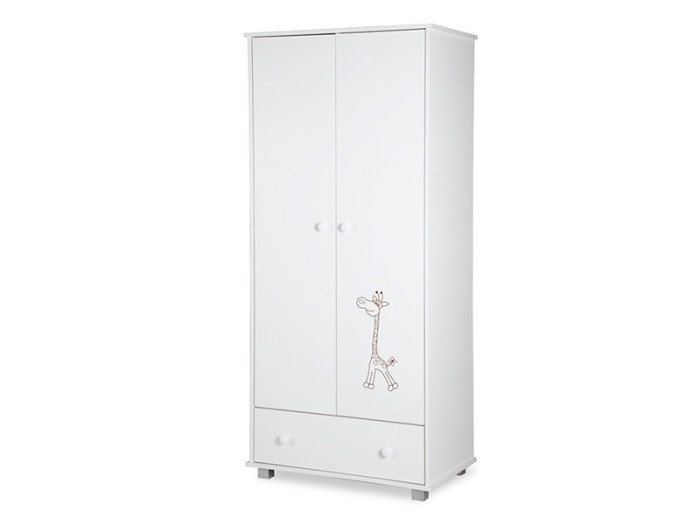 Dulap copii Klups SAFARI Giraffe Alb GreatGoods Plaything