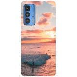 Husa compatibila cu Motorola G20 model Surfing beach, Silicon, TPU, Viceversa, Transparent, Carcasa