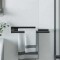 Suport pentru prosoape Negru 40 x 9 x 4 cm Oțel inoxidabil