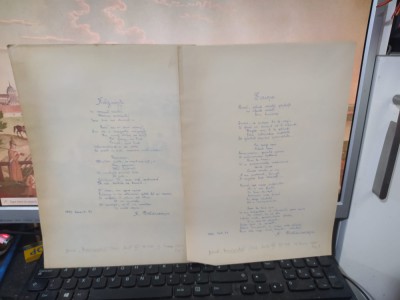 N. Beldiceanu, 3 poezii scrise de m&amp;acirc;nă de un admirator, circa 1930, Taine, 050 foto