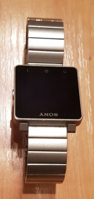 Ceas barbatesc Sony SmartWatch 2, Curea metalica, Argintiu foto