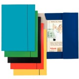 Mapa carton A4 cu elastic Esselte Economy albastru deschis