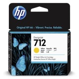 HP original ink 3ED69A, HP 712, yellow, 29ml