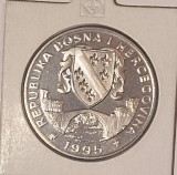 Bosnia and Herzegovina, 1 Suverena 1996, cal, comemorativa, rara