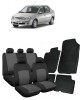 Set huse scaune si covorase cauciuc Dacia Logan (2004-2012) Negru+Gri