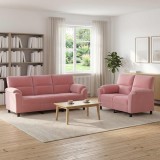 Cumpara ieftin Set de canapea 2 pcs Roz Catifea