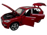 Macheta metal BMW X5 rosu 1/32 sunet lumini deschide usile si capotele