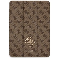 Husa pentru iPad Pro 13 (2024) - Guess Magnetic 4G Big Logo (GUFC13PM24PS4SGW) - Brown