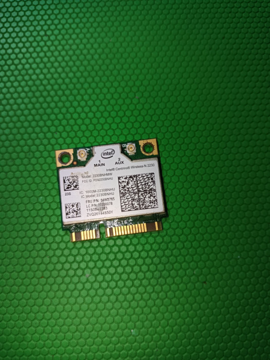 Placa de retea wlan + Bluetooth mini PCIe half Intel N 2230 300mbps 802.11b/g/n