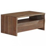 Cumpara ieftin Masuta de cafea, gri, 90x50x40 cm, lemn masiv de acacia