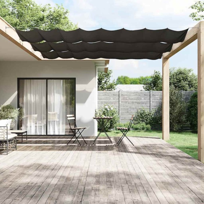 vidaXL Copertină verticală, antracit, 100x800 cm, țesătură Oxford 148210