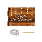Album Foto/ Caiet memorii pentru aniversare sot/sotie/casatorie, 25 de ani, A4 landscape, accesoriu nunta