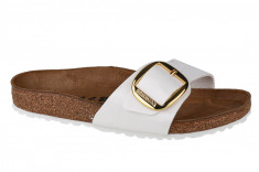 Papuci flip-flop Birkenstock Madrid Big Buckle BF 1020051 alb foto