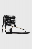Cumpara ieftin AGL sandale Summer Gladiator femei, culoarea negru, D656083PHKL0561013