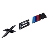 Emblema X6M spate portbagaj BMW, negru