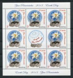 2013 , Lp 1977b , Ziua Pamantului , minicoala 8 timbre +1 vinieta - MNH, Nestampilat