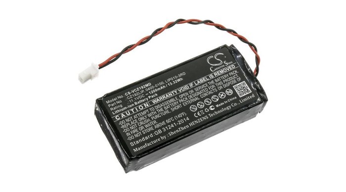 Cameron Sino Replacement Baterie Verathon GlideScope PGVL Monitor, 0400-0100, Lithium-ion 1200mAh Baterie
