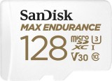 Card de memorie SanDisk 128 GB micro SD Max Endurance Video, cu Adaptor, Class 10, V30, UHS U3