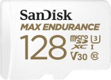 Card de memorie SanDisk micro SD Max Endurance Video 128 GB, Class 10, V30, UHS U3 + adaptor