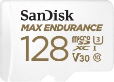 Card de memorie SanDisk 128 GB micro SD Max Endurance Video, cu Adaptor, Class 10, V30, UHS U3
