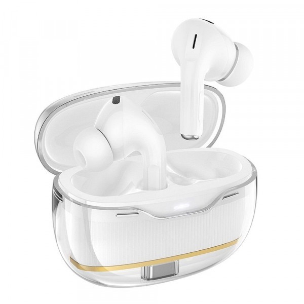 Handsfree Bluetooth HOCO EW54, TWS, Alb