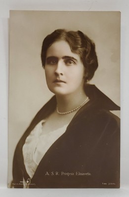 A.S.R. PRINTESA ELISABETA , FOTO JULIETTA , FORMAT CARTE POSTALA , INTERBELICA foto