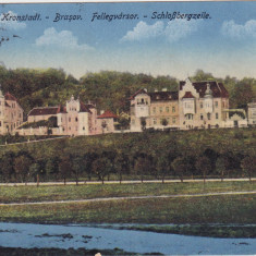 CP Brasov Cetatuia Brasso Fellegvarsor Kronstadt Schlossbergzeile ND(1916)