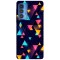 Husa compatibila cu Motorola G20 model Neon triangles, Silicon, TPU, Viceversa