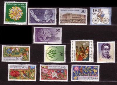 GERMANIA BERLIN 1985 AN PARTIAL COMPLET NESTAMPILAT foto