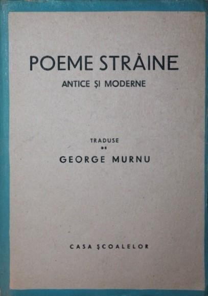 George Murnu ( trad. ) - Poeme străine antice și moderne