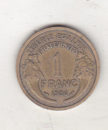 bnk mnd Franta 1 franc 1936