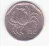 Malta 5 cenți 1998 - crab de apă dulce., Europa, Cupru-Nichel