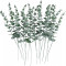 24 Bucati Frunze De Eucalipt Artificiale, Verzi, Lungime 36 cm