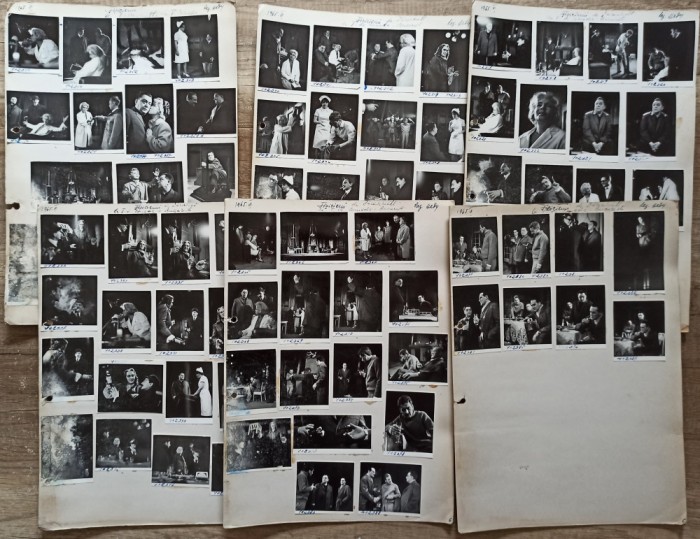 Scene din Fizicienii, Teatrul de Comedie 1965// lot 82 fotografii